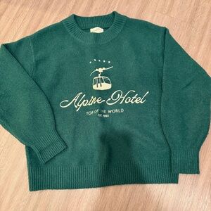 Green Alpine Hotel Sweater